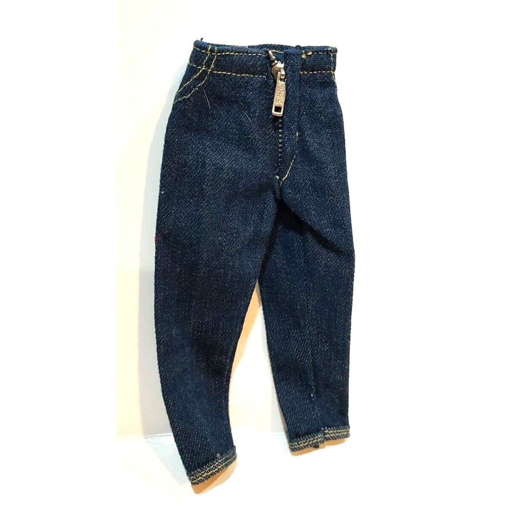Barbie - Barbie Doll Blue Jeans TAGGED Zipper Works Fine 1962